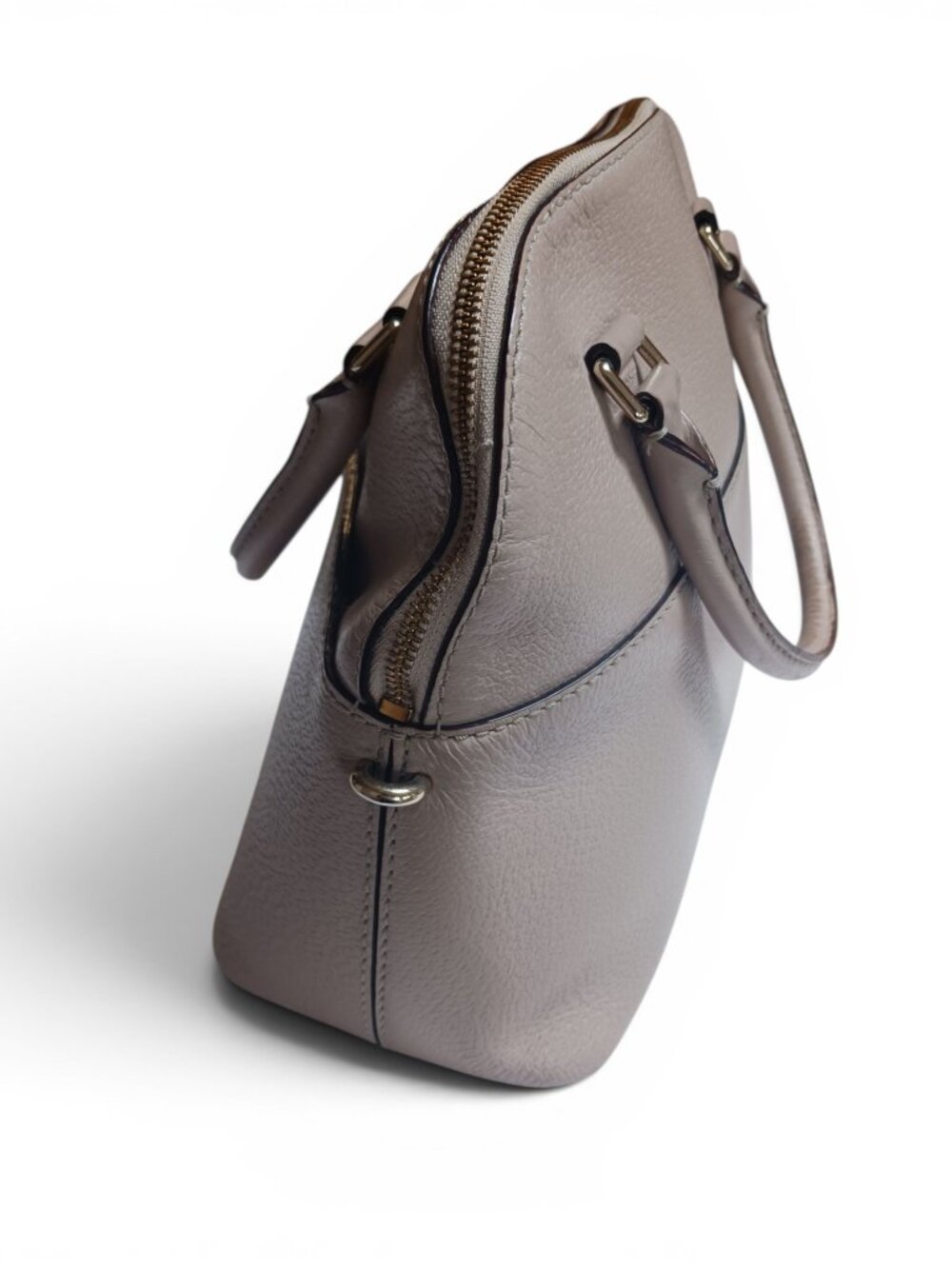 Kate Spade "Grove Street Carli" Pebbled Leather Satchel Crossbody– Warm Beige - Picture 5 of 16